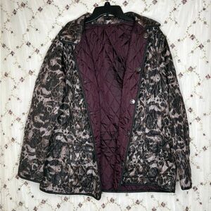 Leopard Print Puffer Jacket